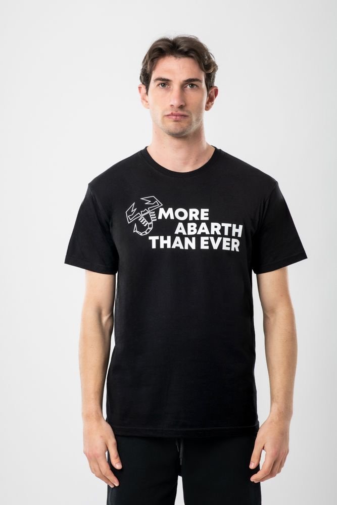ABARTH Koszulka T-shirt marki Abarth model AH24SS032 kolor Czarny. Odzież męska. Sezon: Cały rok S