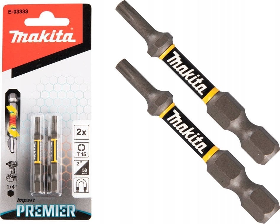 Makita MAKITA KOŃCÓWKA WKRĘTAKOWA T15-50mm /2szt. IMPACT PREMIER