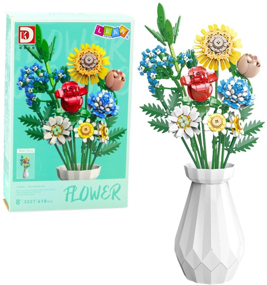 Klocki konstrukcyjne bukiet 618el