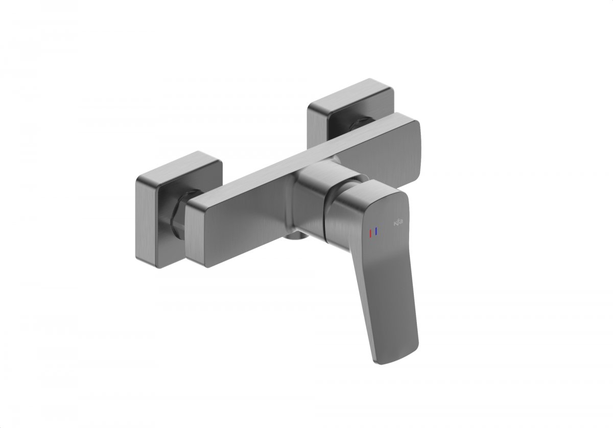 4526-010-61 / KFA / MALAGA / BATERIA NATRYSKOWA ŚCIENNA, PVD GUN METAL GREY //