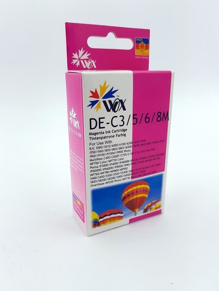 Tusz THI Zgodny Tusz Magenta do Canon S400 S450 S520 S600 S6300 BJC 3010 6100 i550 F30 F50 MPC400 / BCI3EM BCI6EM 4481A002 / Czerwony / 14.5 ml / zami