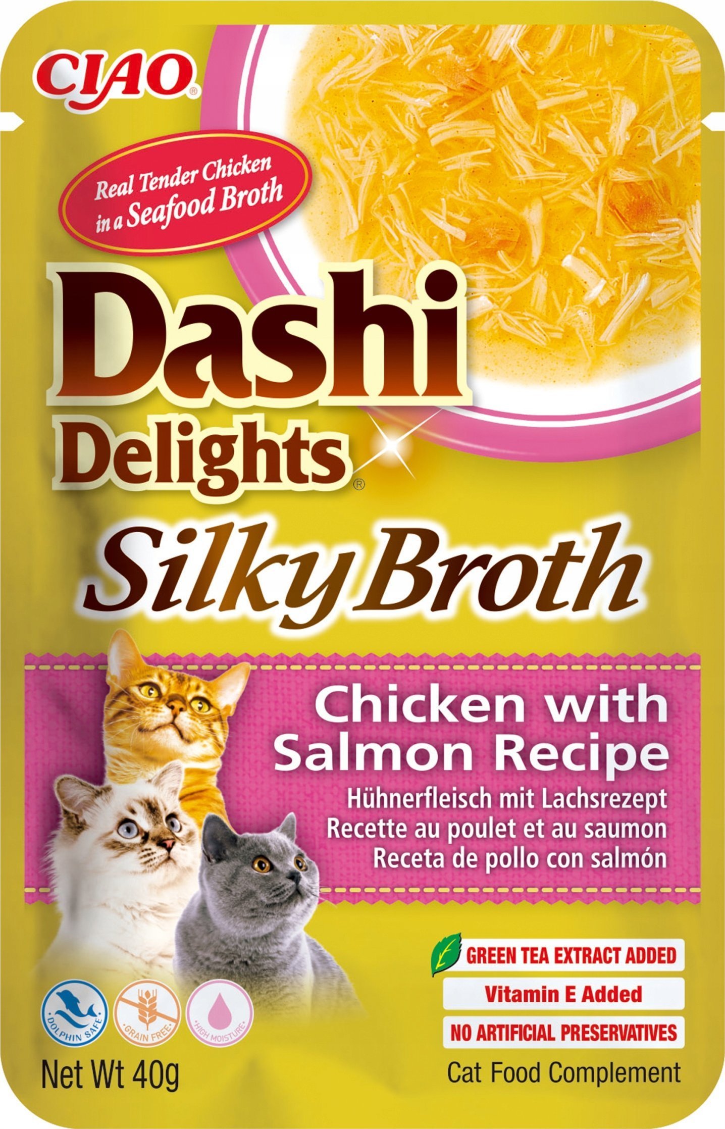INABA CAT DASHI DELIGHTS SILKY CHICKEN SALMON 40g