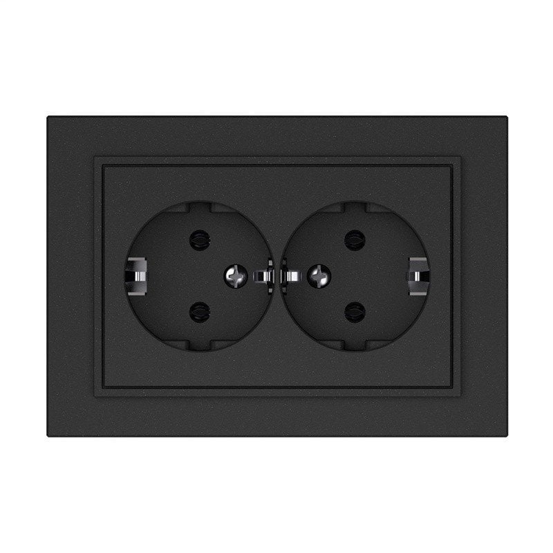 SOCKET TWO PLACESRP16-021 QR1000 BLACK