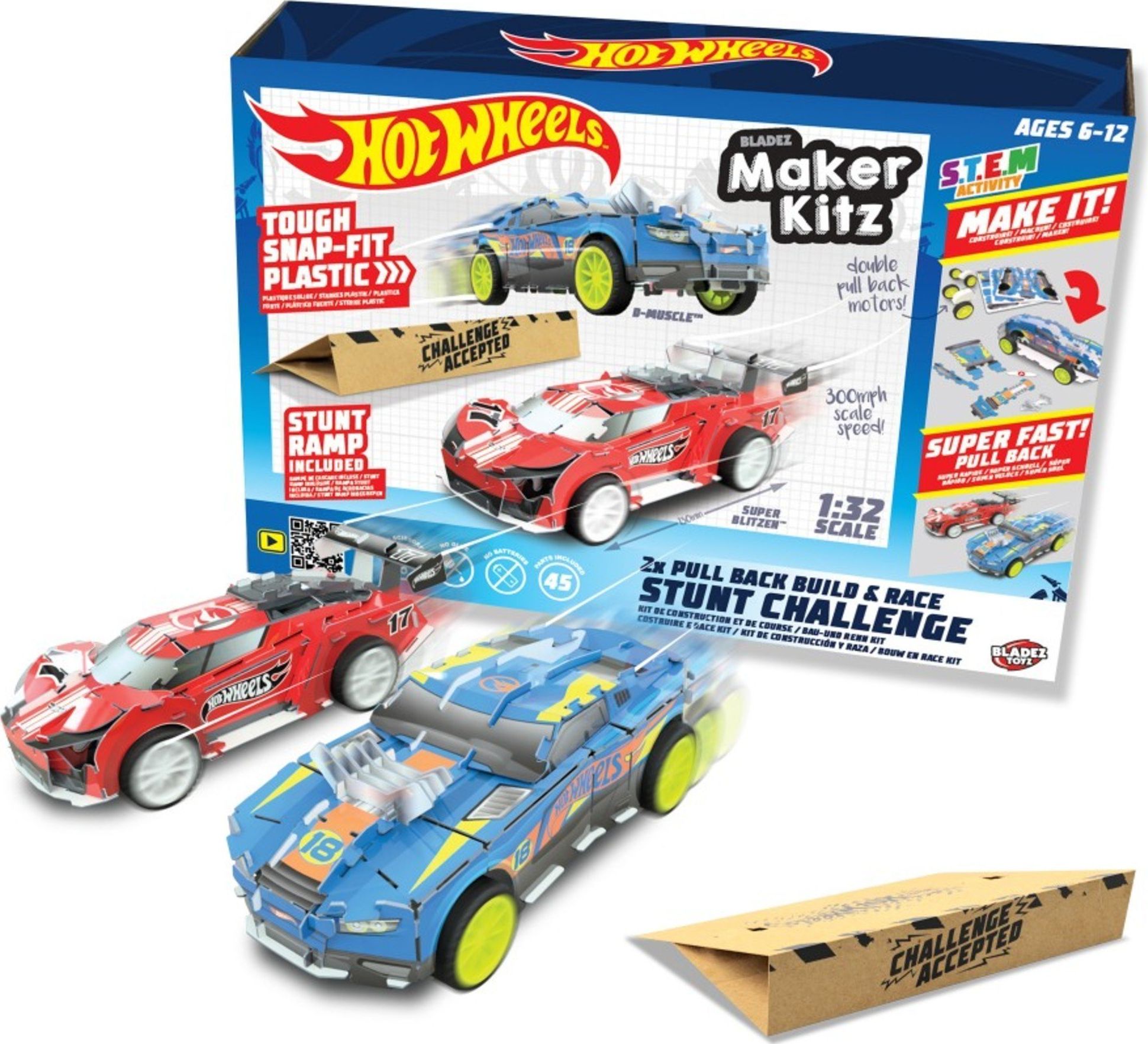 Bladez Kreatywny zestaw 2 autka Hot Wheels Maker Kitz