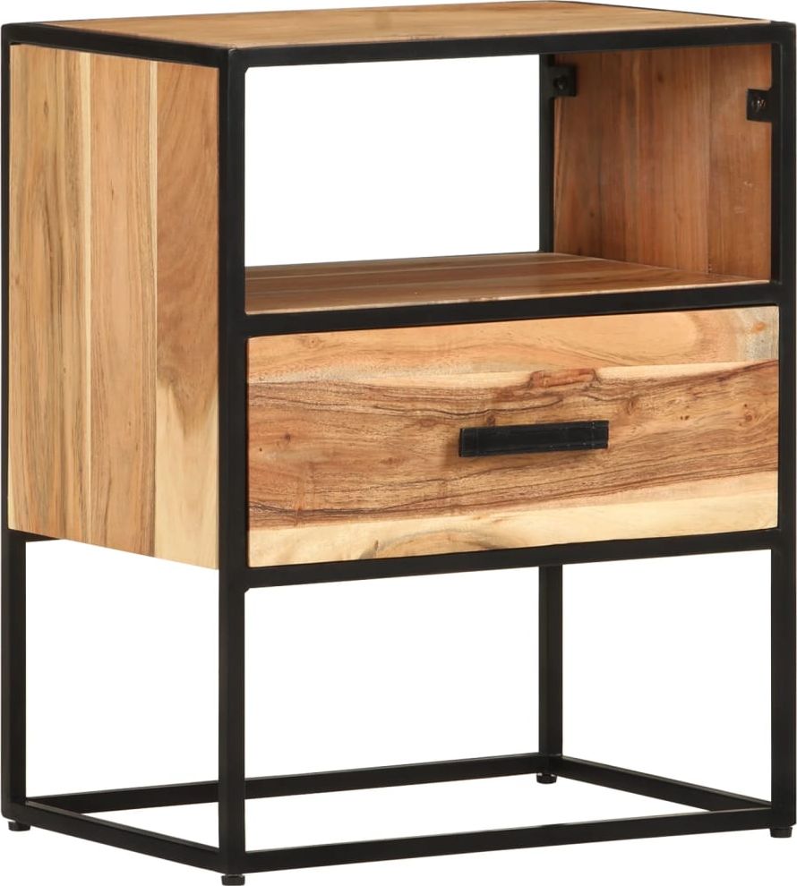 vidaXL Szafka nocna, 40 x 30 x 50 cm, lite drewno akacjowe