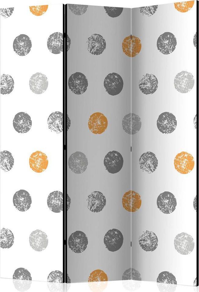 Artgeist Parawan 3-częściowy - Okrągłe pieczątki [Room Dividers] uniwersalny