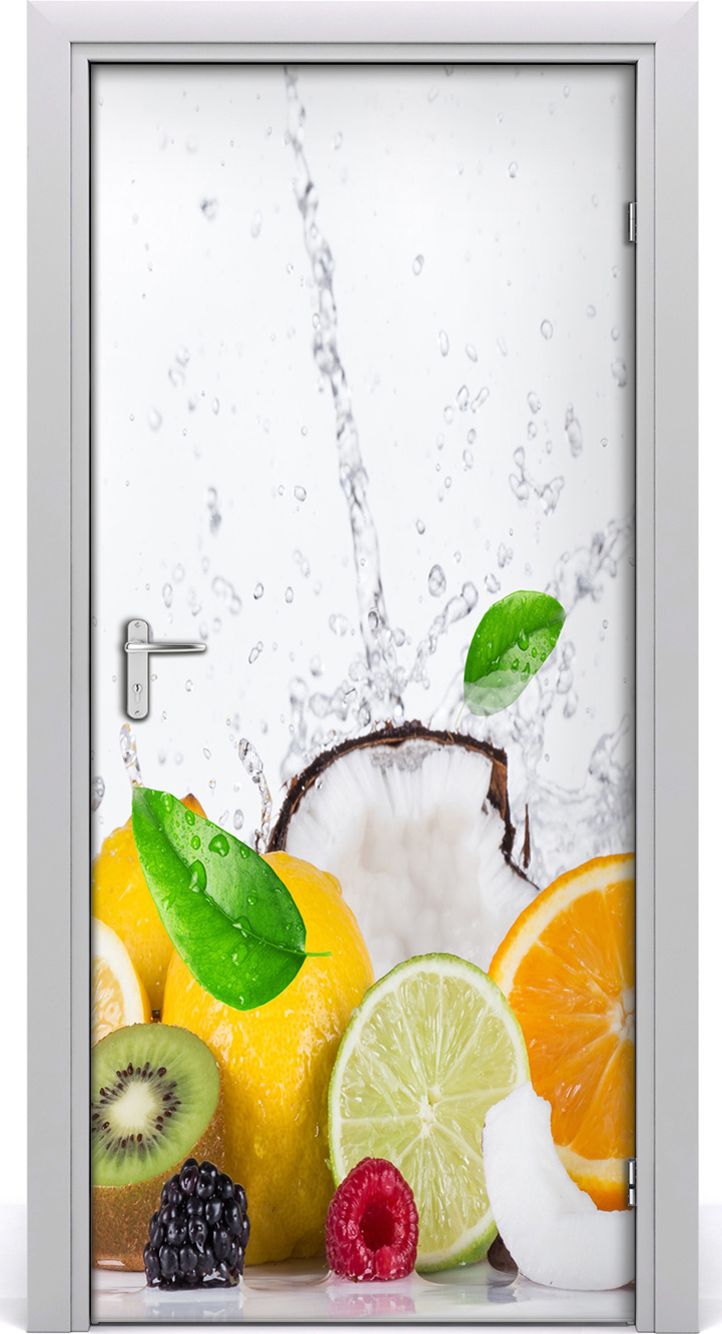Tulup Fototapeta samoprzylepna na drzwi 95 x 205 cm owoc