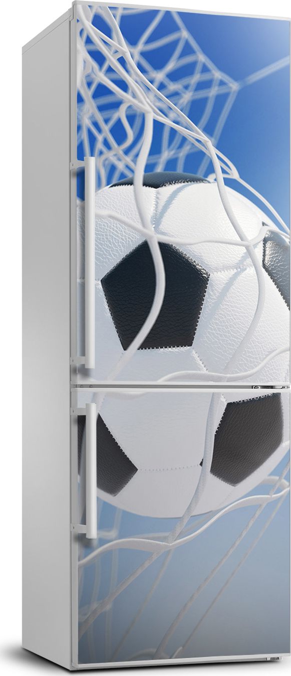 Tulup Naklejka samoprzylepna na lodówkę 60x180 cm Piłka w bramce