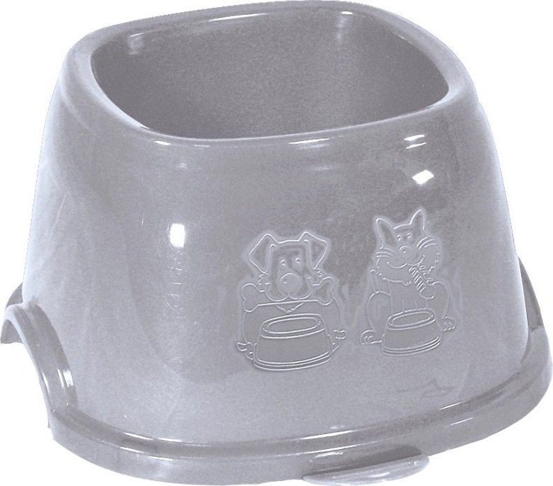 Zolux ZOLUX Miska BREAK 9 plastikowa antypoślizgowa spaniel 0,7l kol. szary (474225GPI)