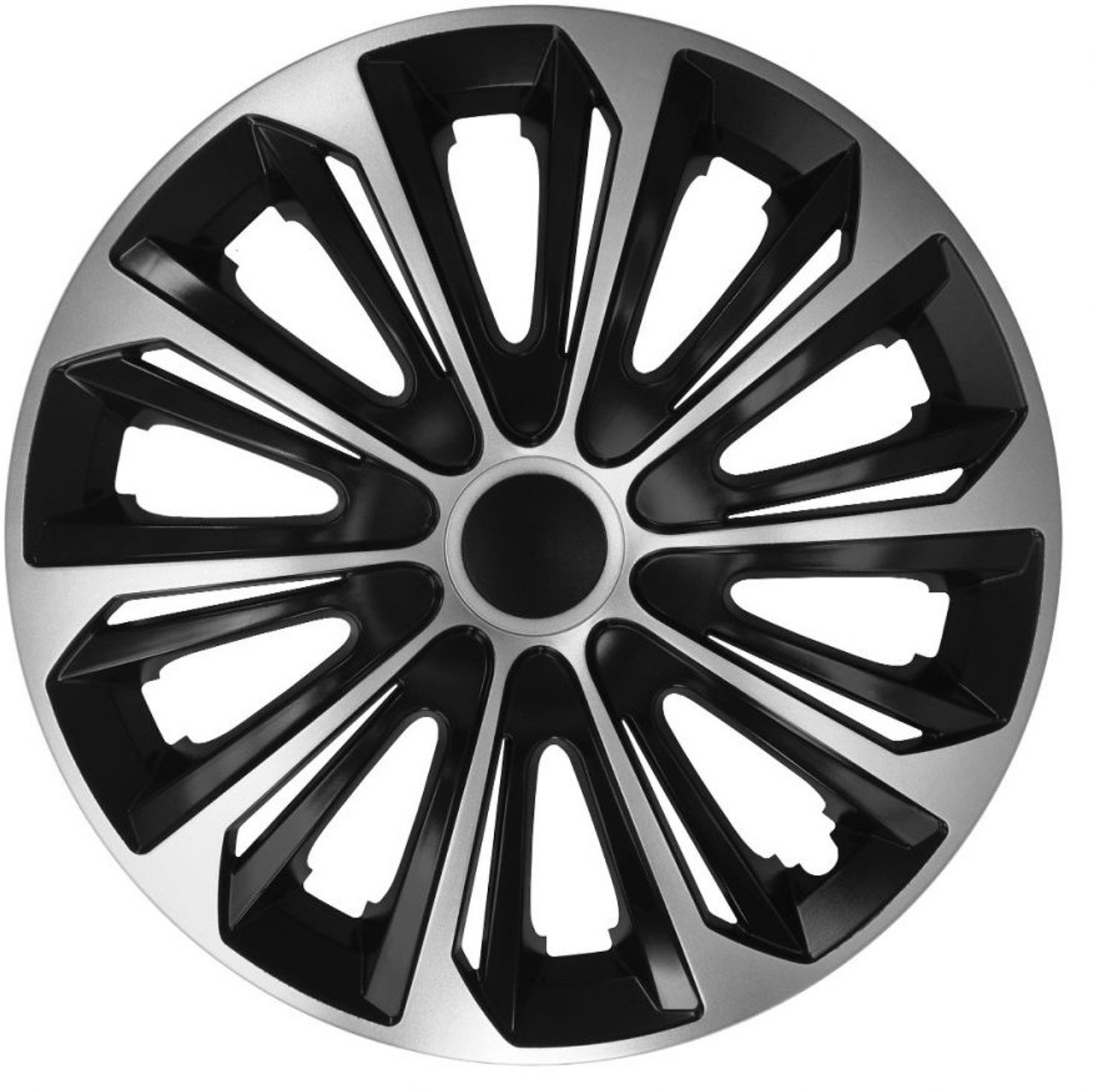 Kołpak 15" STRONG Duocolor czarno-srebrne 1szt