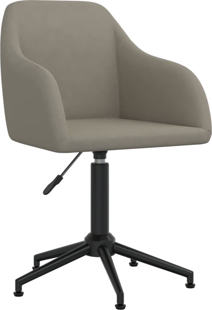 Krzesło biurowe vidaXL Jasnoszary
