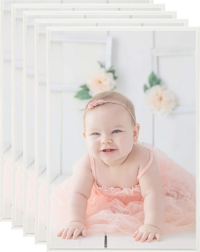 Ramka vidaXL Ramki na zdjęcia, 5 szt., ścienne lub stojące, 21x29,7 cm, MDF