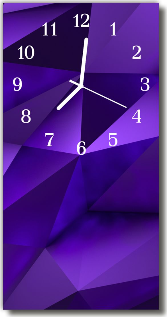 Tulup Zegar Szklany Pionowy Grafika 3d przestrzenny nowoczesny
