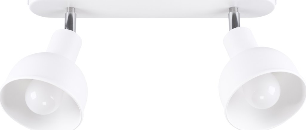 Lampa sufitowa Sollux Lighting SOLLUX Plafon ELBA 2 biały 2 x E27 SL.1314