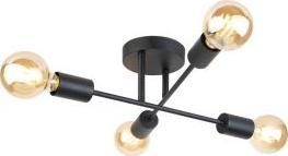 Lampa sufitowa Italux Lampa przysufitowa LED Ready czarna do pokoju dziennego Italux Montico PNC-1627-4-BL