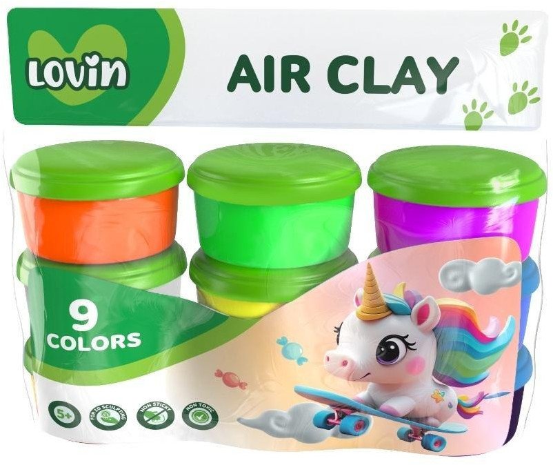 Masa plastyczna 9 kolorów