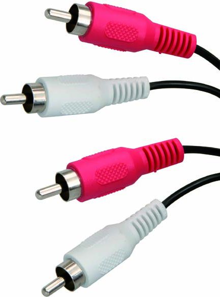 Kabel RCA (Cinch) x2 - RCA (Cinch) x2 5m czarny