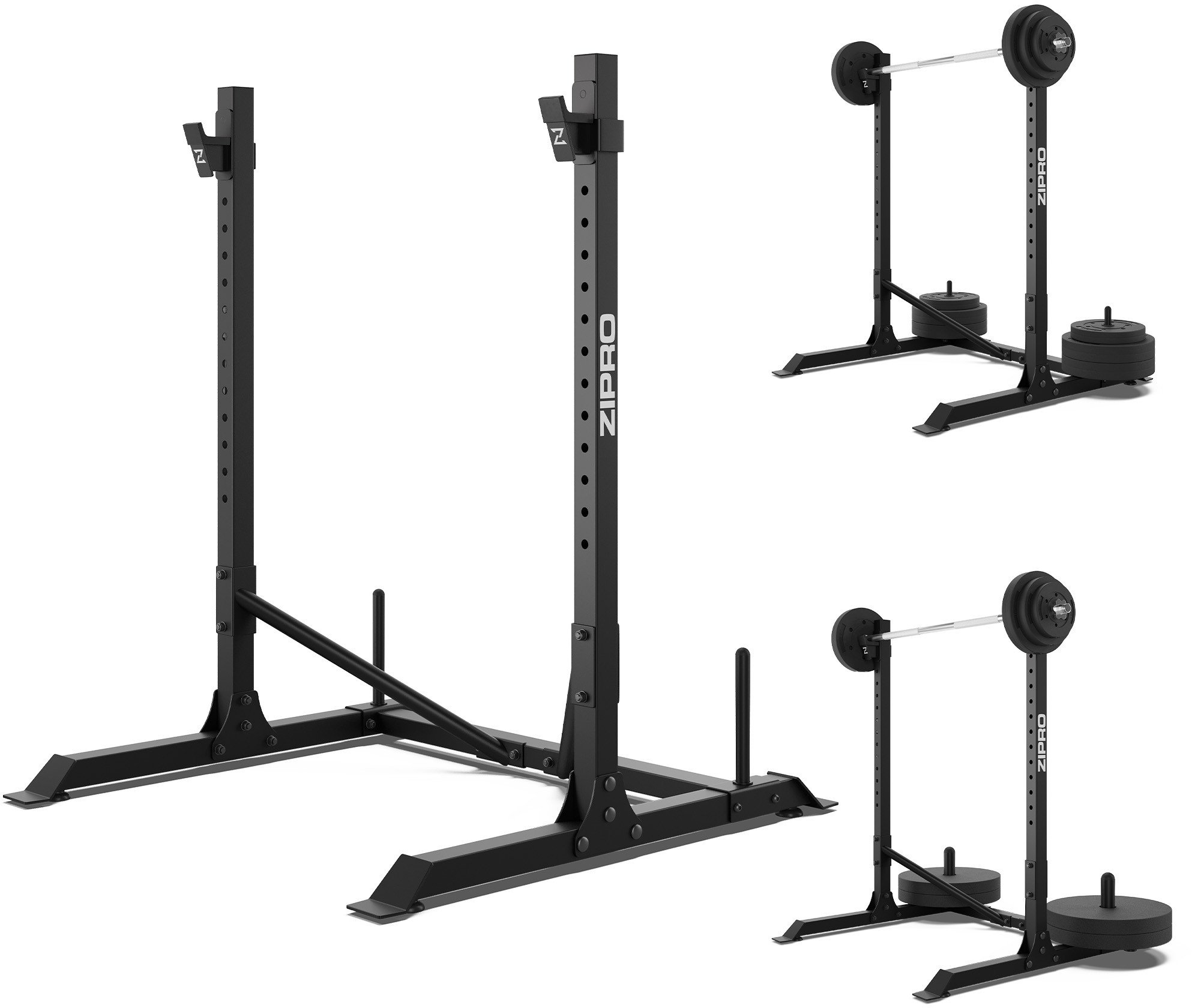 Zipro Stojak pod sztangę zintegrowany z miejscem na obciążenia