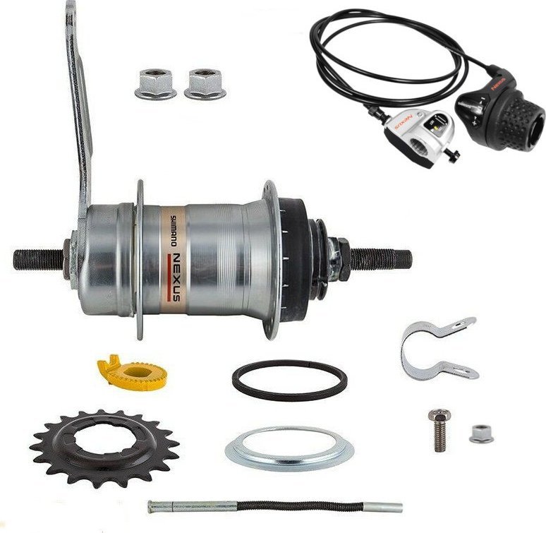 Shimano Piasta SHIMANO Nexus 3 (komplet dźwignia, komponenty, obejma, zębatka)