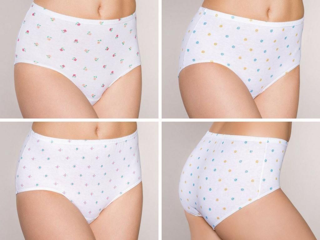 Lama Figi majtki damskie białe 6-pack 4XL