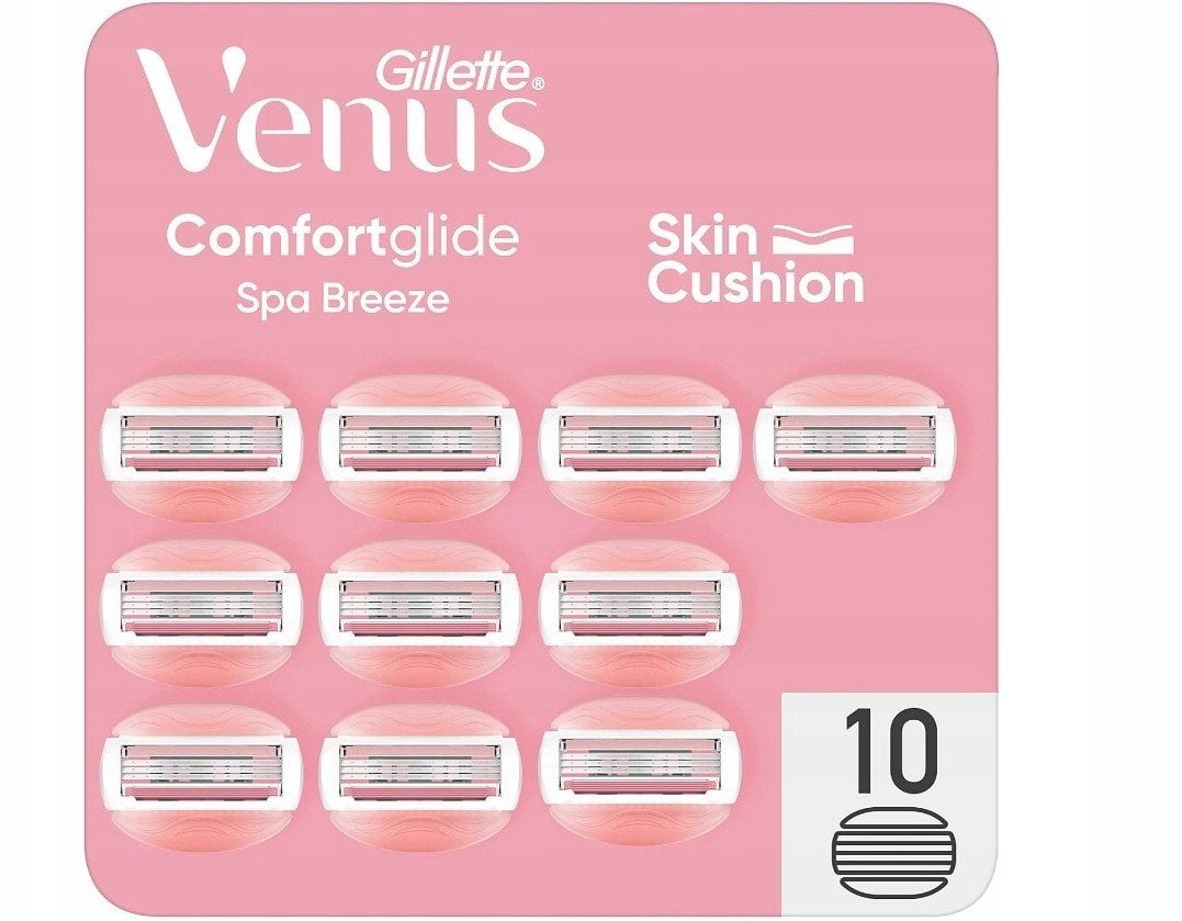 Skutimosi galvutės Gillette Venus Comfortglide Spa Breeze moterims, 10 vnt.