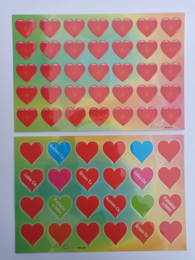 POLSYR Naklejki POLSYR Walentynkowe 6 M a25
