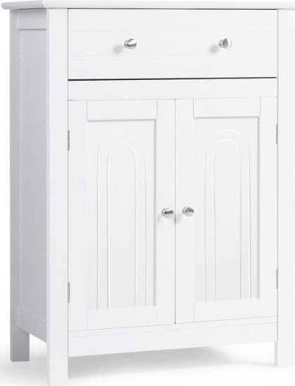 Costway Szafka łazienkowa klasyczna z szufladą