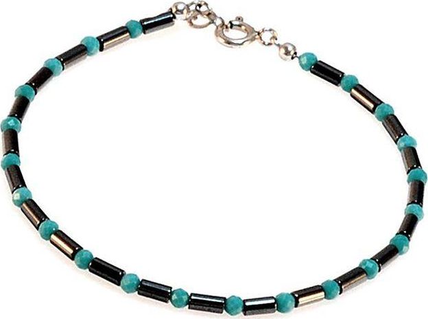 Kemer Bransoletka UNISEX Hematyt 925 uniwersalny