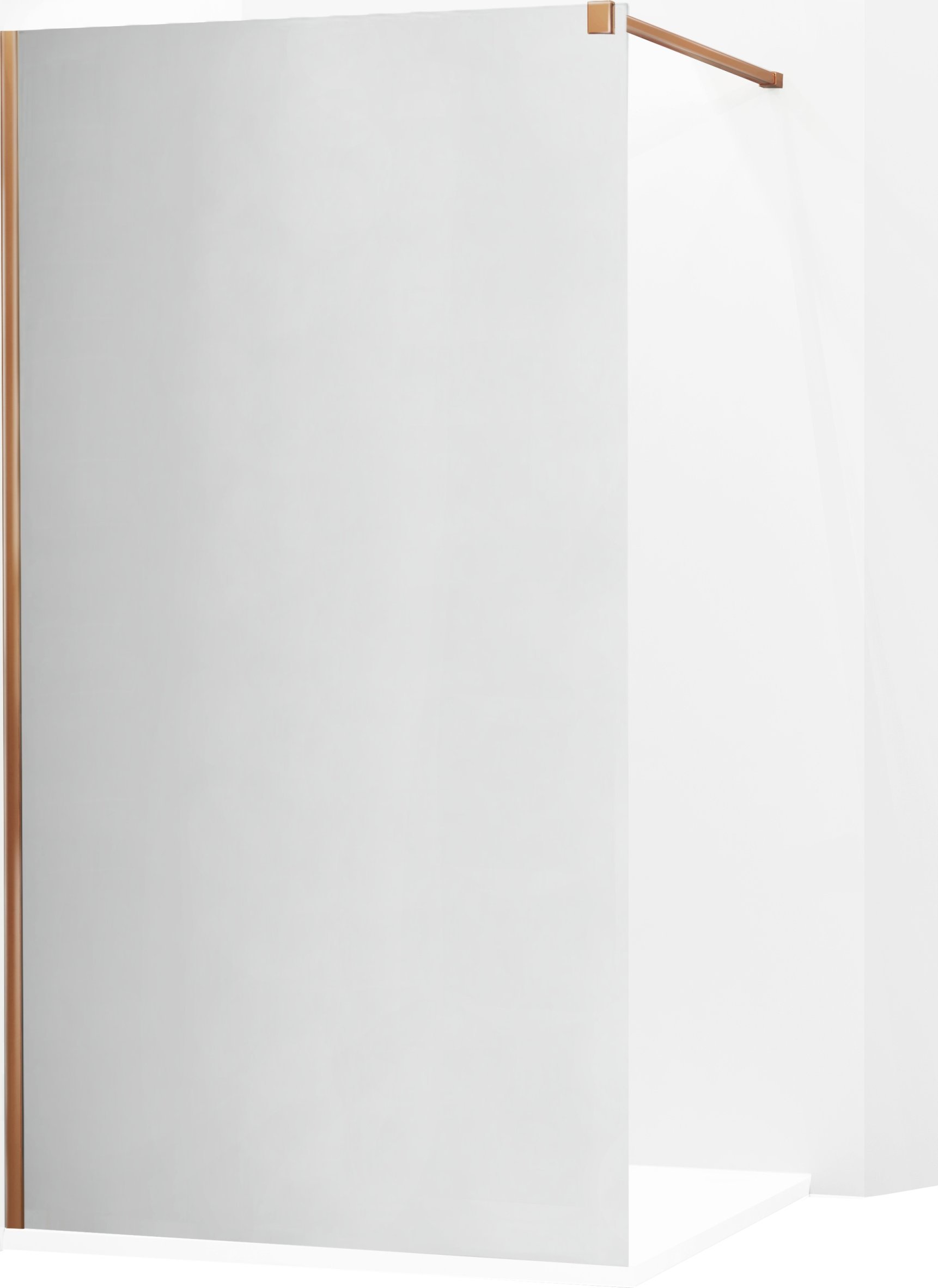 Mexen Mexen Kioto ścianka prysznicowa 70 x 200 cm, lustro 8 mm, różowe złoto - 800-070-101-60-50