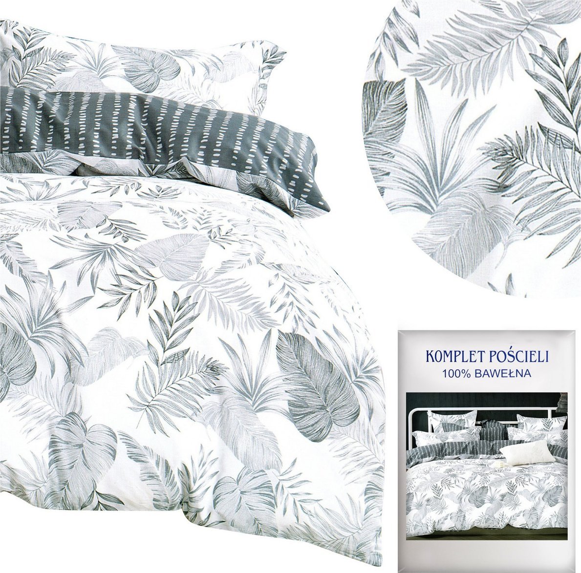 LOZKOHOLICY.PL Sp.z o.o. Sp. K. Pościel 160 x 200 3cz Satyna Bawełniana nr A1632