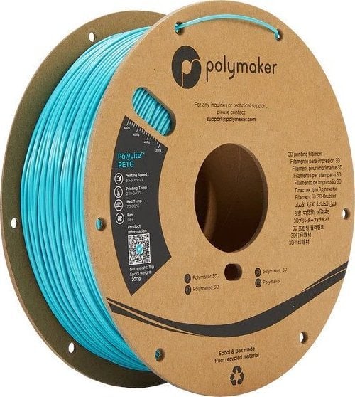 Poly Filament Polymaker PolyLite PETG 1,75mm 1kg - Teal}