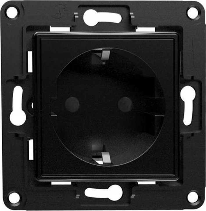 Shelly Shelly wall socket EU (black, flush-mounted)
