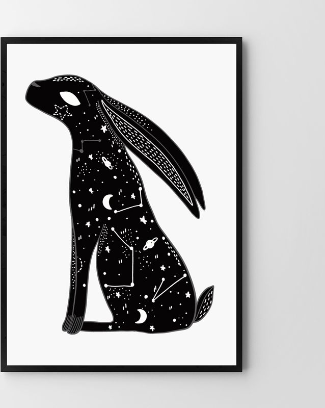 Hog Studio Galaktyczny krolik (61x91cm)