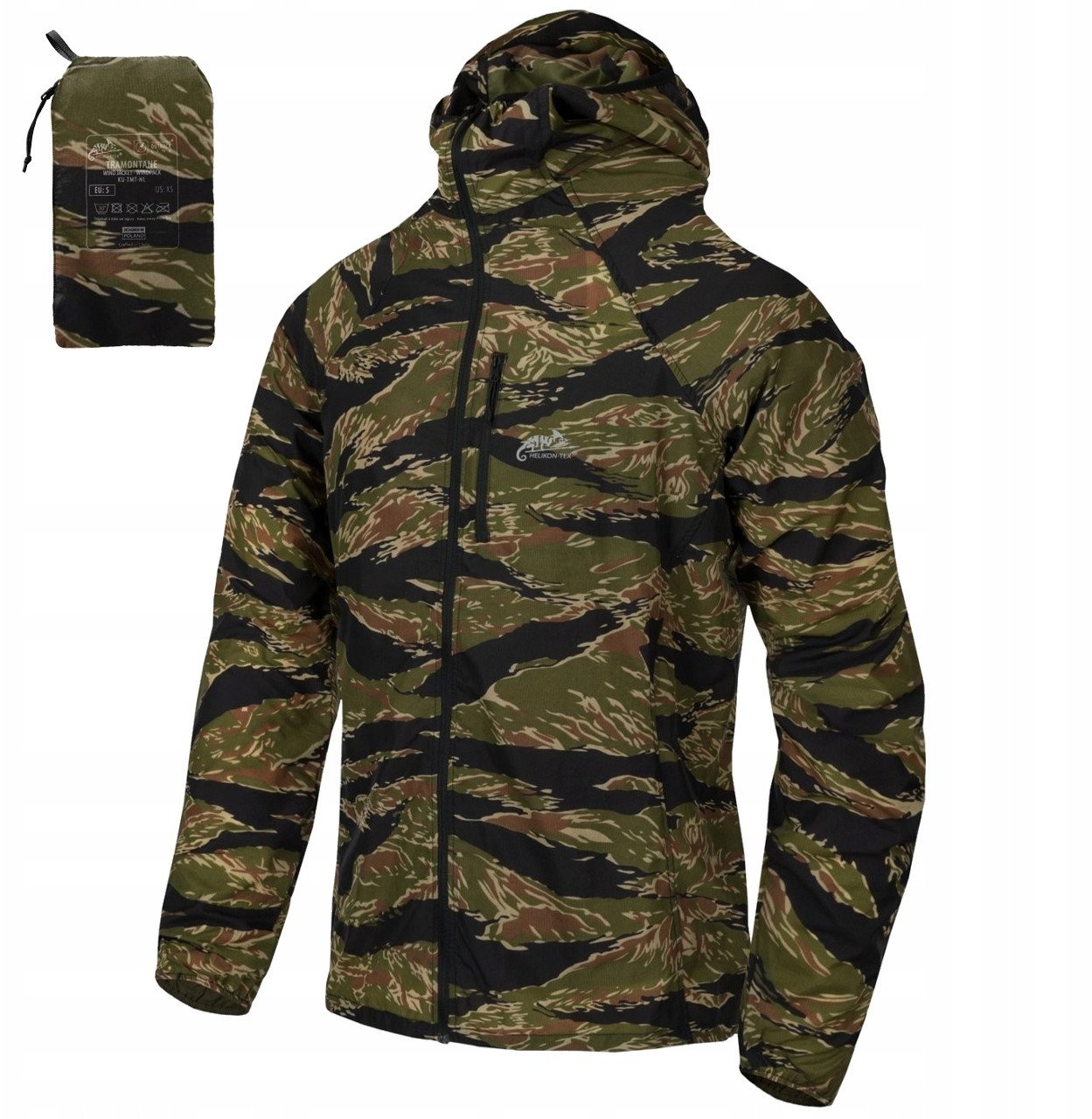 TRAMONTANE Wind Jacket - WindPack Nylon - Tiger Stripe - S/Regular