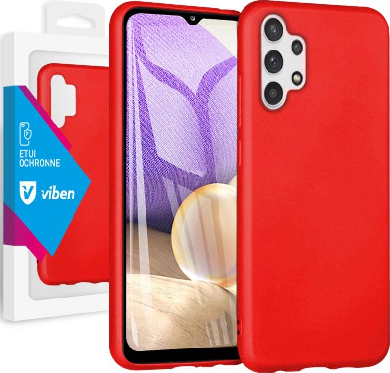 Viben VIBEN Etui Obudowa Liquid Samsung Galaxy A32 4G : Kolor - czerwony