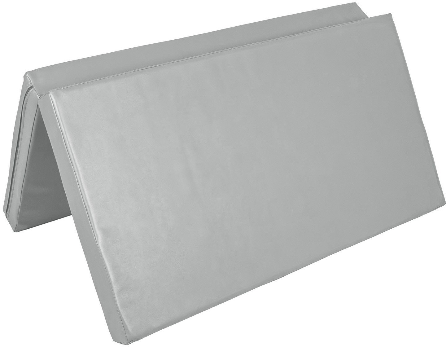 Materac dwuczęściowy z rzepami UNDERFIT 130 x 120 x 10 cm miękki szary