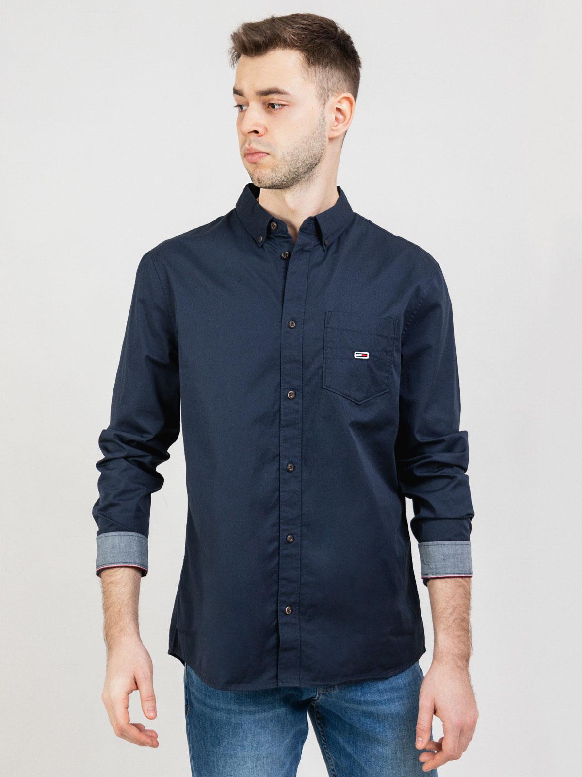 Tommy Hilfiger Koszula męska DM0DM13242-C87 granatowa r. S