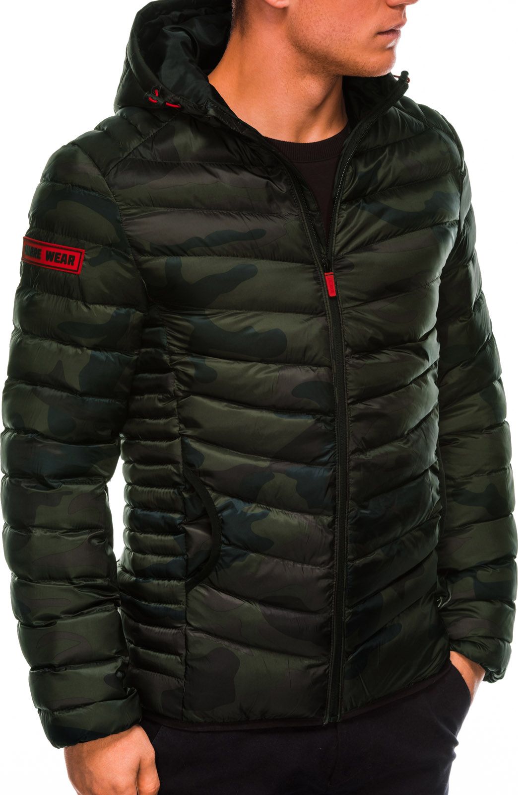 Ombre Kurtka męska przejściowa C368 - moro M