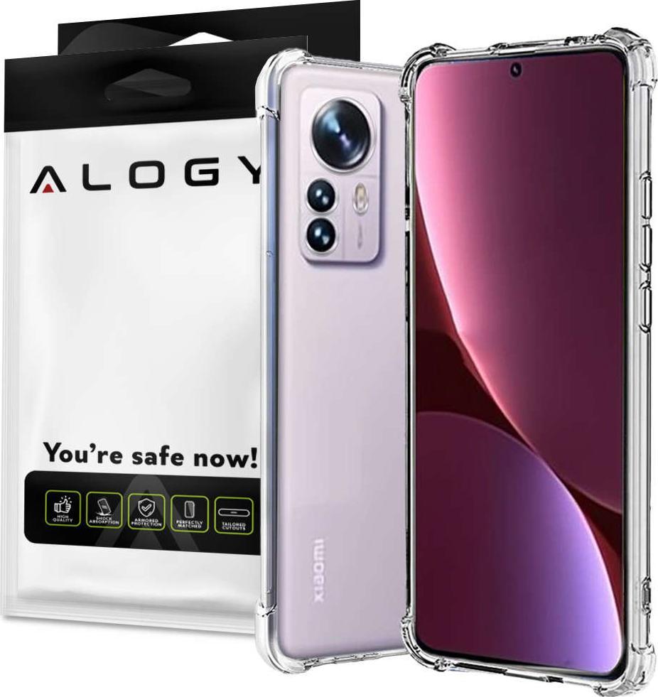 Alogy Silikonowe etui pancerne ShockProof Alogy Case do Xiaomi 12 Pro Clear