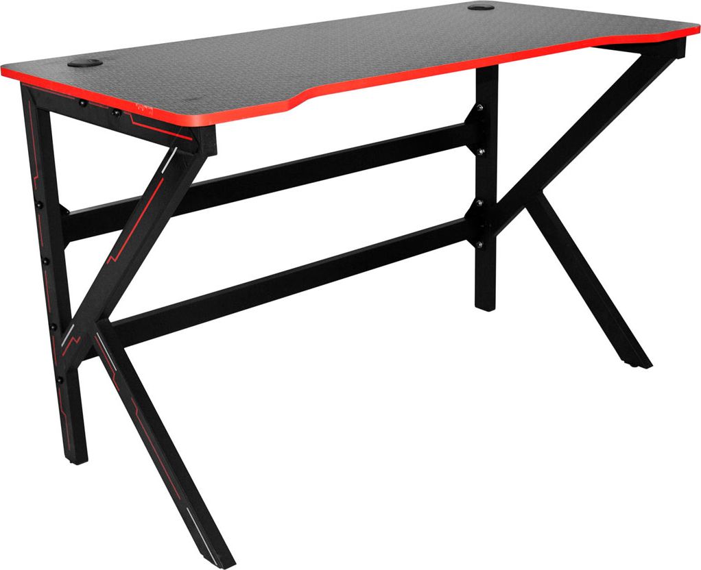 Biurko Elior Edos 3X Czarne 120 cmx60 cm