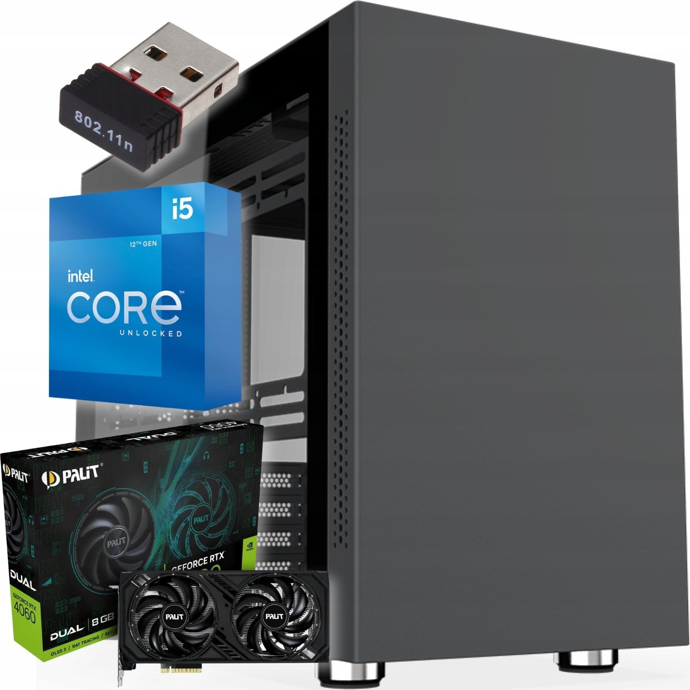 Komputer Pix Lumen V1 Intel Core i5 GeForce RTX 4060 32GB DDR4 2000GB SSD Windows 11