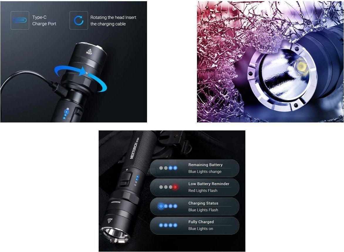 Latarka NEXTORCH Nextorch P84 Ricaricabile 3000 Lumens LED