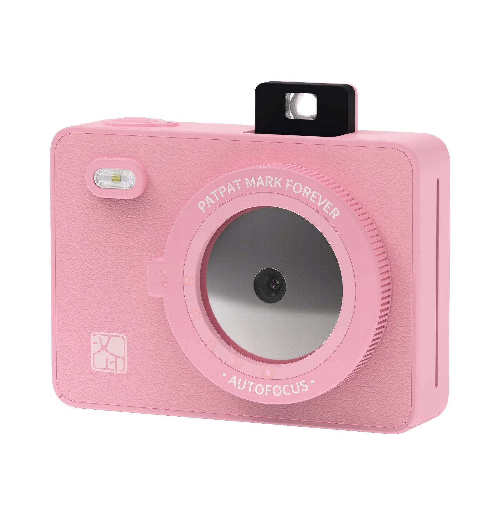 Aparat 2mp Natychmiastowy Wydruk 300 Dpi Bluetooth Led + Wkłady / Hanin Z5s / Różowy