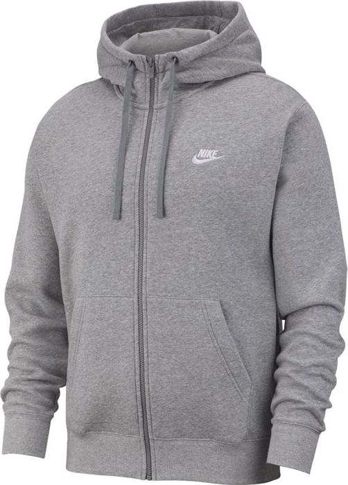 Nike Bluza męska Nsw Club Hoodie Full Zip szara r. XL (BV2645-063)