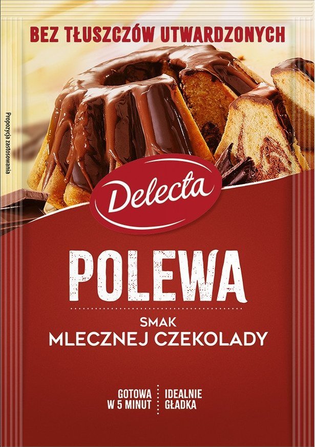Delecta Polewa DELECTA smak mlecznej czekolady 100 g