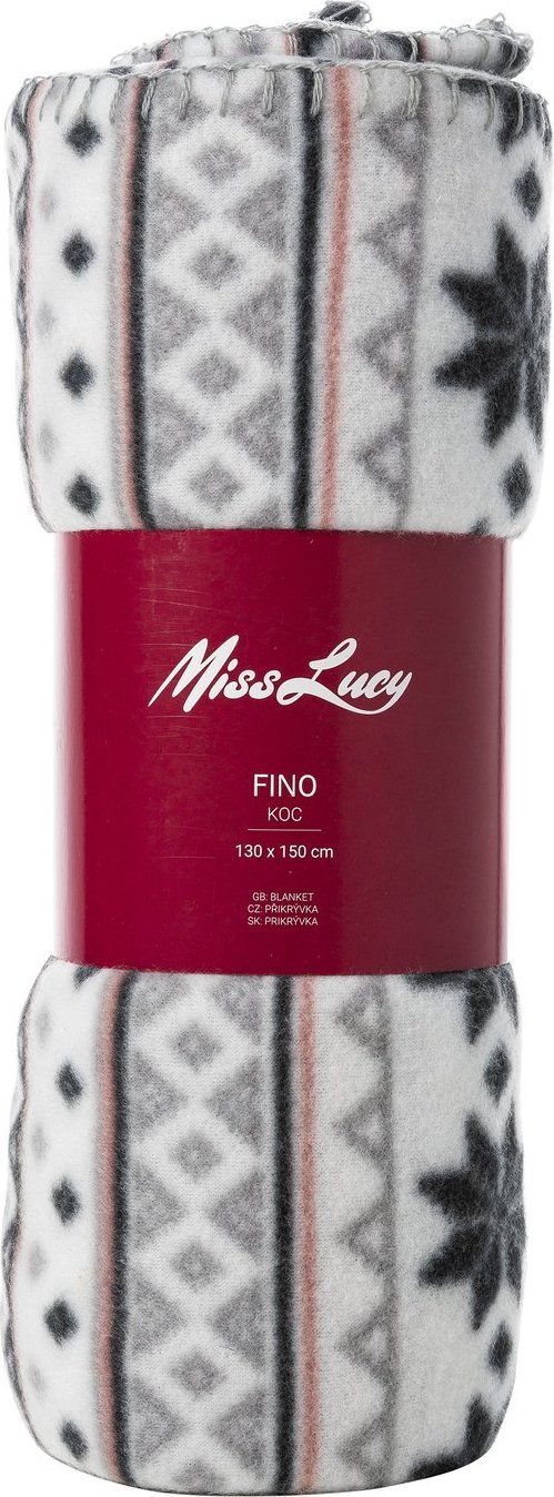 Miss Lucy Koc poliestrowy Miss Lucy Fino 130x150 cm inverno szary