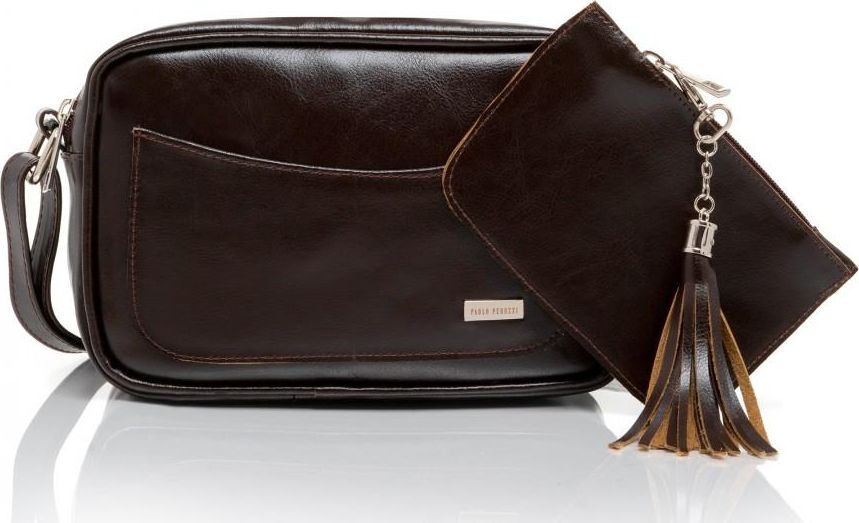 Paolo Peruzzi Listonoszka damska skórzana brązowa Paolo Peruzzi Z-42
