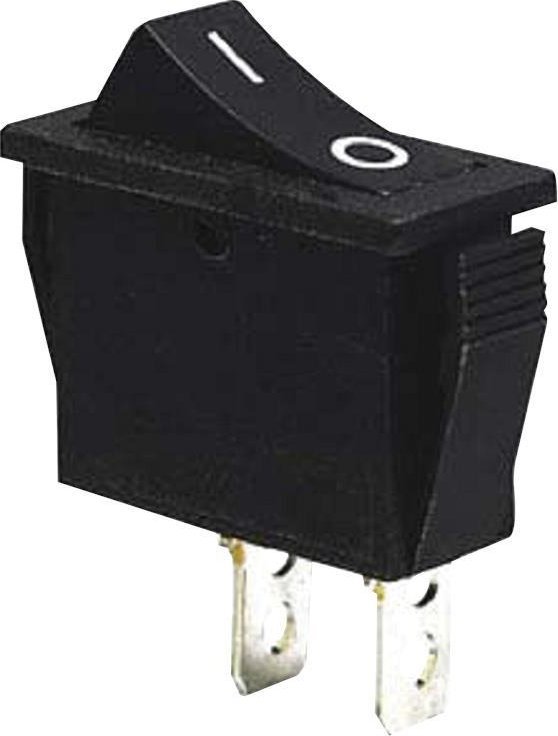 Tracon Electric Wyłącznik kołyskowy włącz-wyłącz czarny TES-13