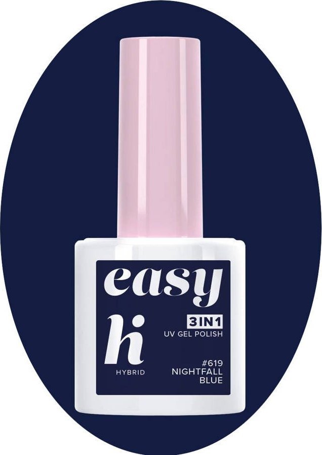 Hi Hybrid Hi Hybrid Lakier hybrydowy Easy 3w1 #619 Nightfall Blue 5ml
