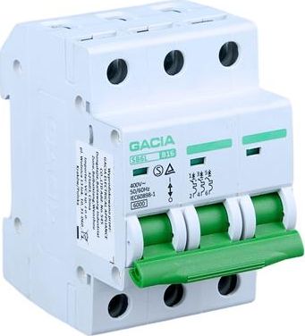 VCX VCX GACIA SB6L Wyłącznik nadprądowy 6kA 3P B 16A